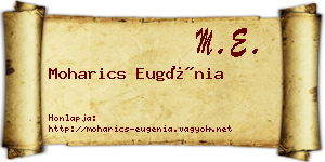 Moharics Eugénia névjegykártya